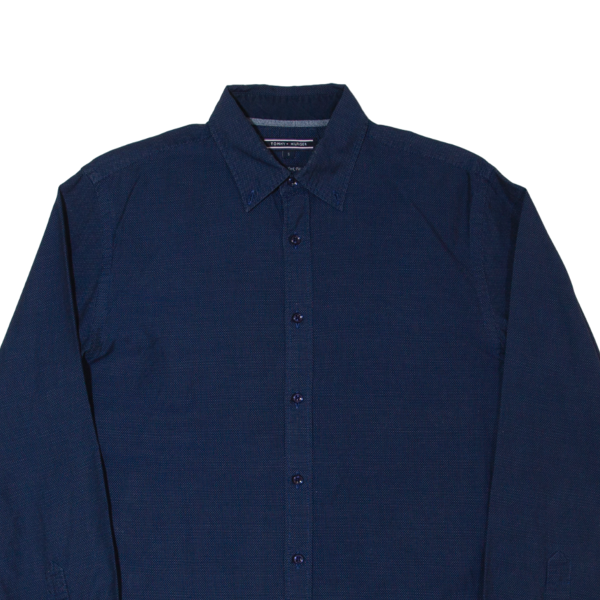 TOMMY HILFIGER Mens Formal Shirt Blue Long Sleeve S Fashion