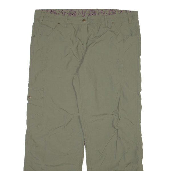 URBAN ACTIVE Womens Trousers Green Relaxed Straight W40 L31 on Sale