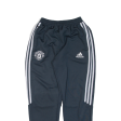 ADIDAS FC Manchester United Boys Track Pants Blue Tapered XL W22 L29 Discount