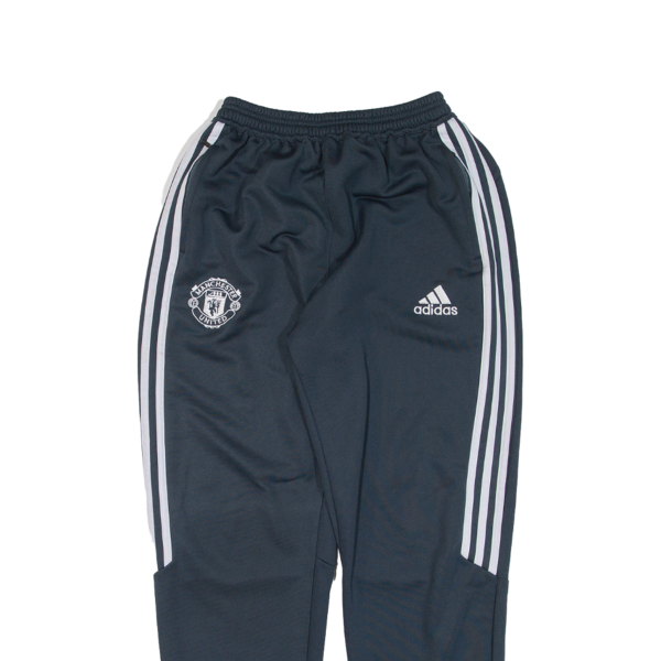 ADIDAS FC Manchester United Boys Track Pants Blue Tapered XL W22 L29 Discount