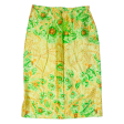 Womens Pencil Skirt Green Knee Length Floral M Sale