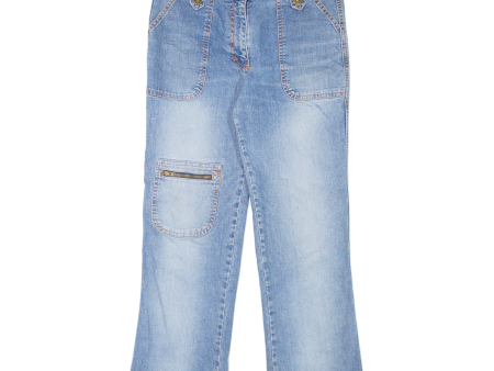 MYC Girls Jeans Blue Regular Straight Stone Wash W30 L25 Hot on Sale