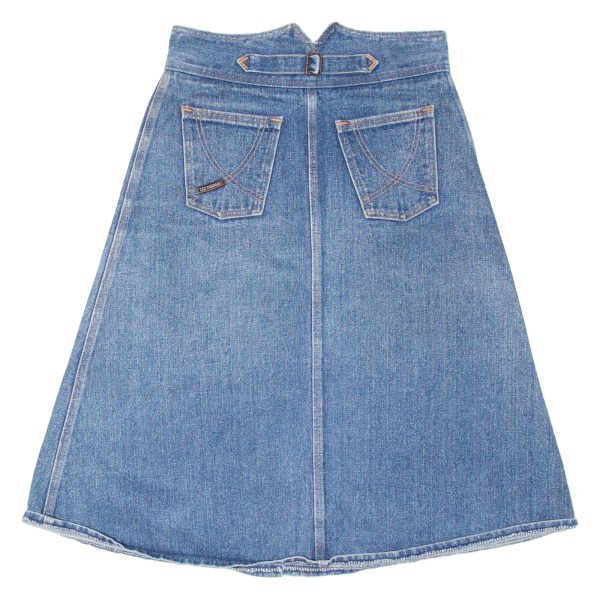 LEE COOPER Girls A-Line Skirt Blue Knee Length Denim 16Y Cheap