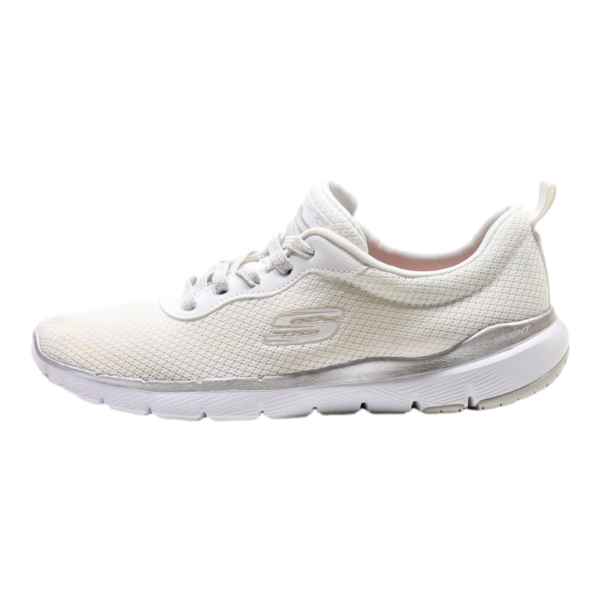 SKECHERS Sneaker Trainers White Synthetic Womens UK 4 Online Sale