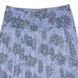 Womens Pleated Skirt Blue Knee Length Floral XL Discount