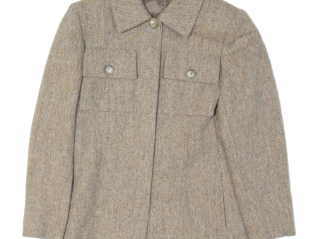 Womens Overcoat Jacket Beige S Discount