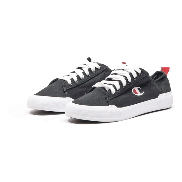 CHAMPION Low Top Trainers Black Canvas Mens UK 8 For Sale