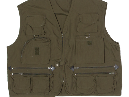 Utility Mens Workwear Gilet Green XL on Sale