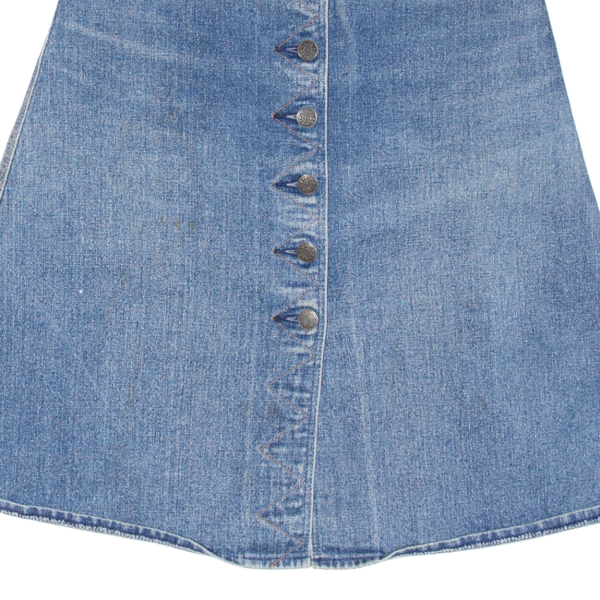 LEE COOPER Girls A-Line Skirt Blue Knee Length Denim 16Y Cheap