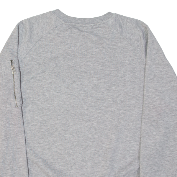 ALPHA INDUSTRIES Mens Sweatshirt Grey USA S Hot on Sale