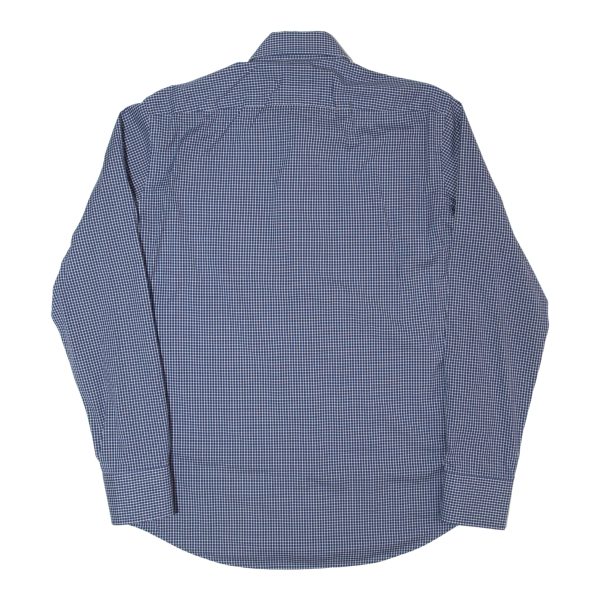 HUGO BOSS Gordon Mens Shirt Blue Gingham Long Sleeve L Online now