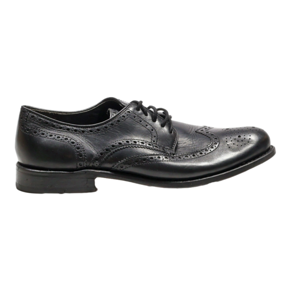 BORELLI Brogue Shoes Black Leather Mens UK 8 For Cheap