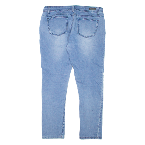 BENCH Womens Jeans Blue Slim Straight Stone Wash W34 L30 Online Hot Sale