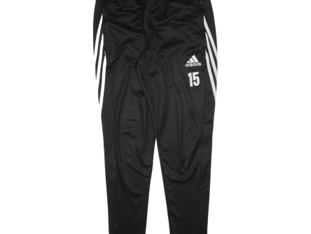 ADIDAS Mens Track Pants Black Tapered L W31 L29 Supply