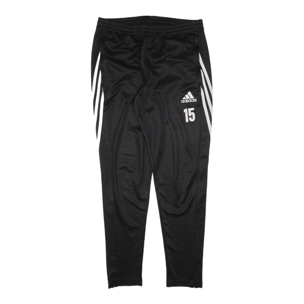 ADIDAS Mens Track Pants Black Tapered L W31 L29 Supply