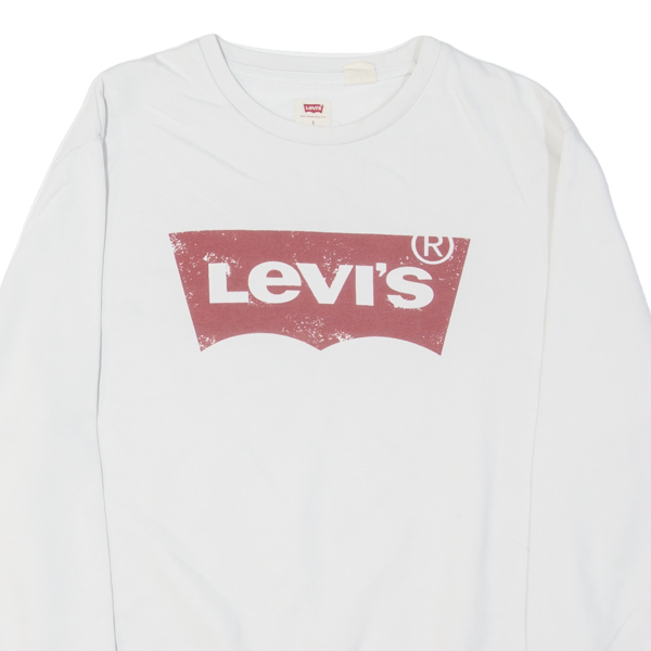 LEVI S Mens Sweatshirt White S Cheap