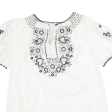 Womens Blouse White V-Neck M Online Sale