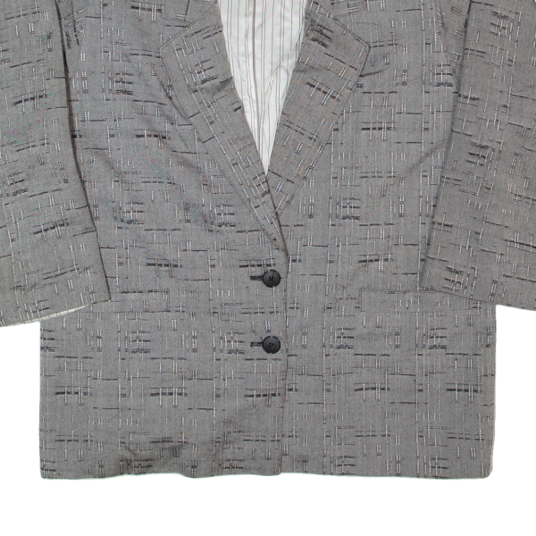 RENE FONTAINE Womens Blazer Jacket Grey L Online