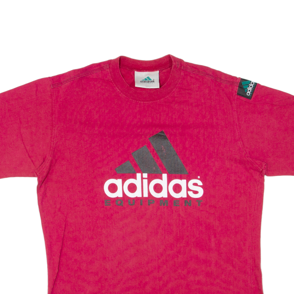 ADIDAS Equipment Mens T-Shirt Red 90s L Cheap