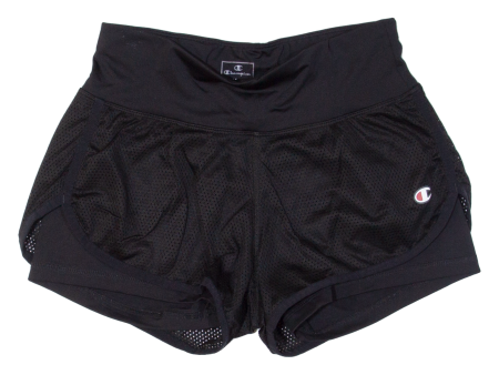 CHAMPION Womens Sports Shorts Black Relaxed XS W23 For Cheap