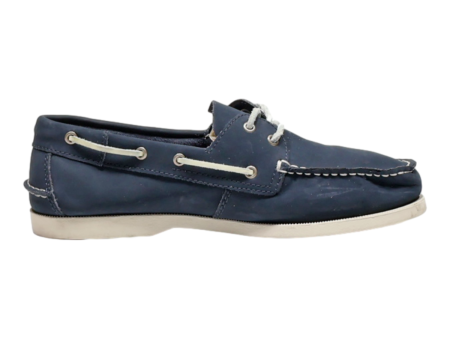 CLARKS Loafer Shoes Blue Leather Mens UK 8 Online