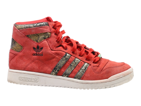 ADIDAS Decade OG Mid CHY High Top Trainers Red Suede Mens UK 9.5 Online Sale