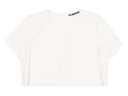 ZARA Womens Cropped Top White XL Cheap