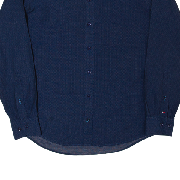 TOMMY HILFIGER Mens Formal Shirt Blue Long Sleeve S Fashion