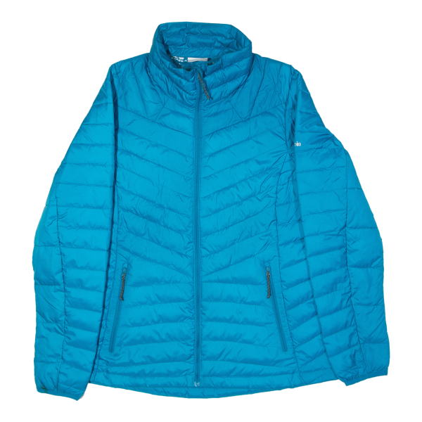 COLUMBIA Womens Puffer Jacket Blue L Online now