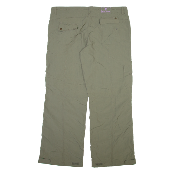 URBAN ACTIVE Womens Trousers Green Relaxed Straight W40 L31 on Sale