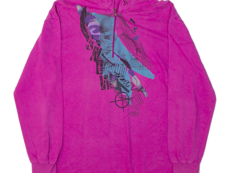 MASSER Ski Womens Sweatshirt Pink 1 4 Zip 90s L Online now