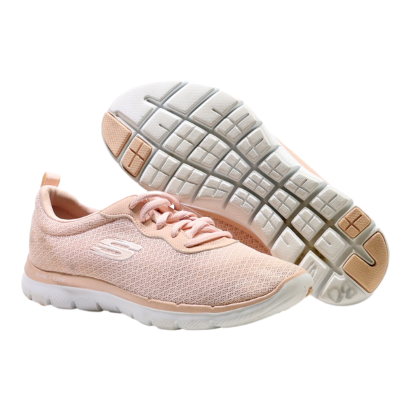 SKECHERS Sneaker Trainers Pink Synthetic Womens UK 3 For Discount