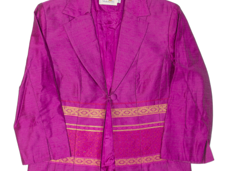 ANTONELLE Womens Blazer Jacket Pink Viscose M Online