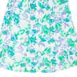 CANDA All Over Fish Print Womens A-Line Skirt Green Midi Viscose Crazy Pattern L For Discount