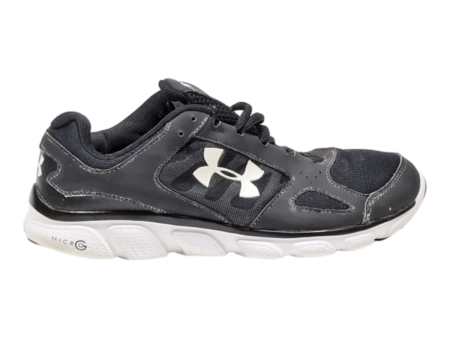 UNDER ARMOUR Micro Sneaker Trainers Black Synthetic Mens UK 7 Online now