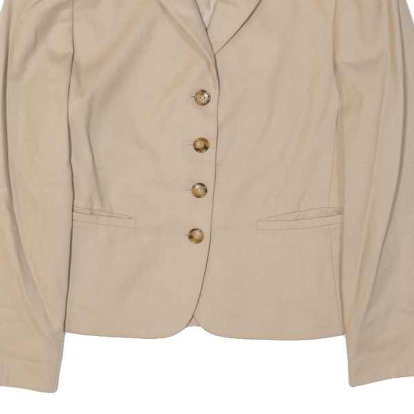 UNITED COLOURS OF BENETTON Womens Blazer Jacket Beige Wool M Hot on Sale