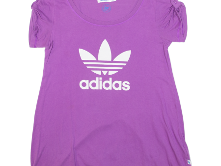 ADIDAS Womens T-Shirt Purple S For Discount