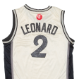 ADIDAS Kawhi Leonard San Antonio Spurs Mens Jersey Cream Sleeveless USA V-Neck M Fashion