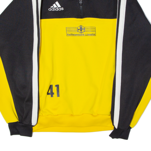 ADIDAS Mens Sweatshirt Black 1 4 Zip M on Sale