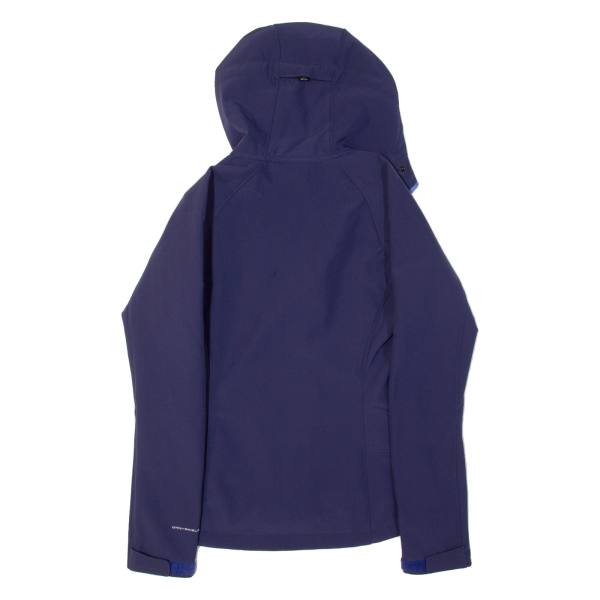 COLUMBIA Fleece Lined Womens Jacket Blue Hooded S Supply