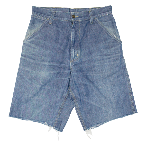 CARHARTT Cut Off Mens Denim Shorts Blue M W30 Online Sale