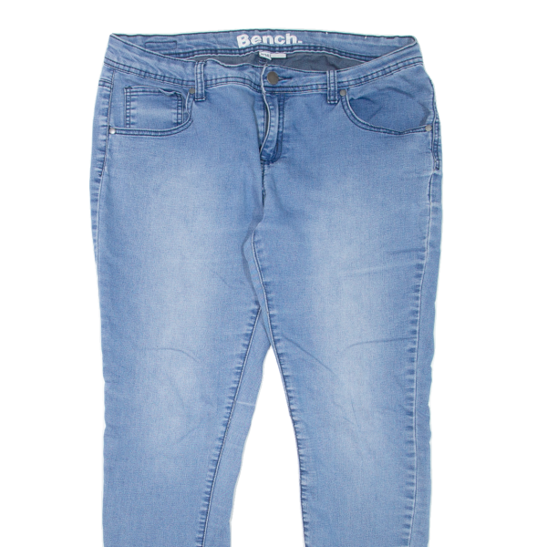 BENCH Womens Jeans Blue Slim Straight Stone Wash W34 L30 Online Hot Sale