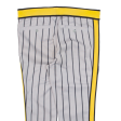 Striped Mens Trousers Grey Regular Tapered W34 L21 For Sale