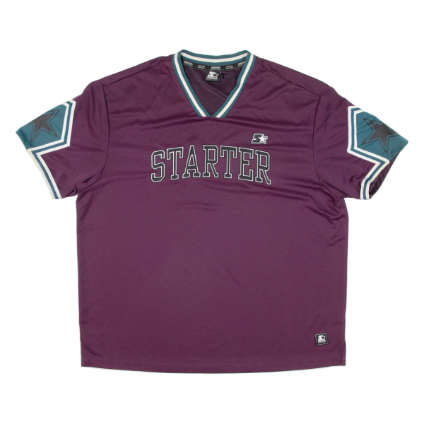 STARTER Black Label Mens Jersey Maroon V-Neck L Online Hot Sale