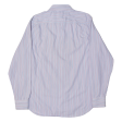 BANANA REPUBLIC Mens Shirt Blue 90s Striped Long Sleeve M For Cheap