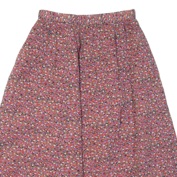 Womens A-Line Skirt Red Midi Floral S Online Sale