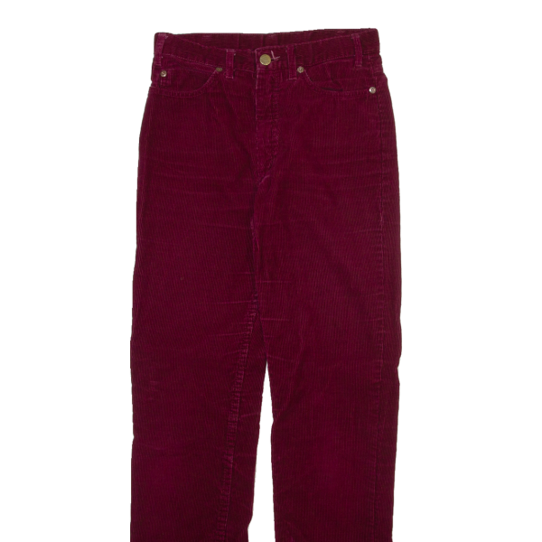 RIFLE Altered Womens Corduroy Trousers Red Slim Straight W26 L31 Online