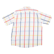 ALBA MODA Mens Shirt White 90s Check XL Supply