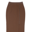 NAZLIM ETEK Womens Straight Skirt Brown Long S Fashion