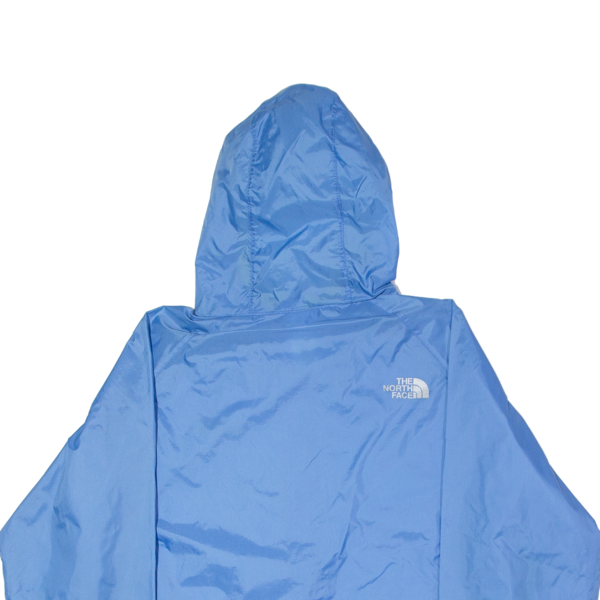 THE NORTH FACE Womens Rain Jacket Blue Nylon Hooded M For Cheap